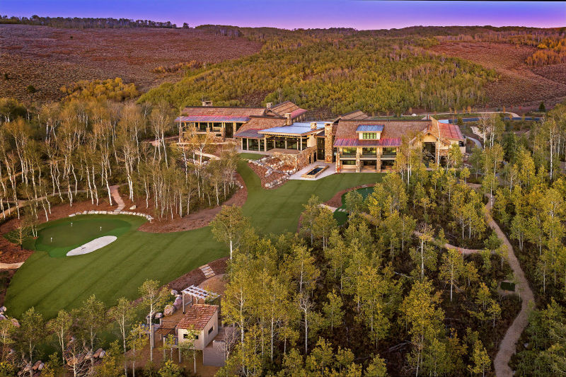 Estate Home - Heber City, Utah. Aerial Photography by Alan Blakely.