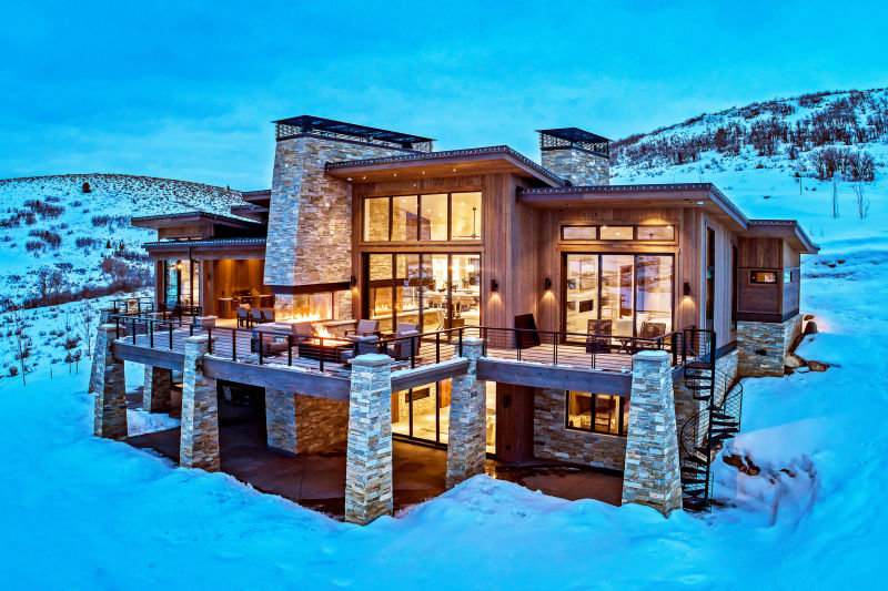 Mountain Residence - Kamas, Utah. Aerial Photography by Alan Blakely. 