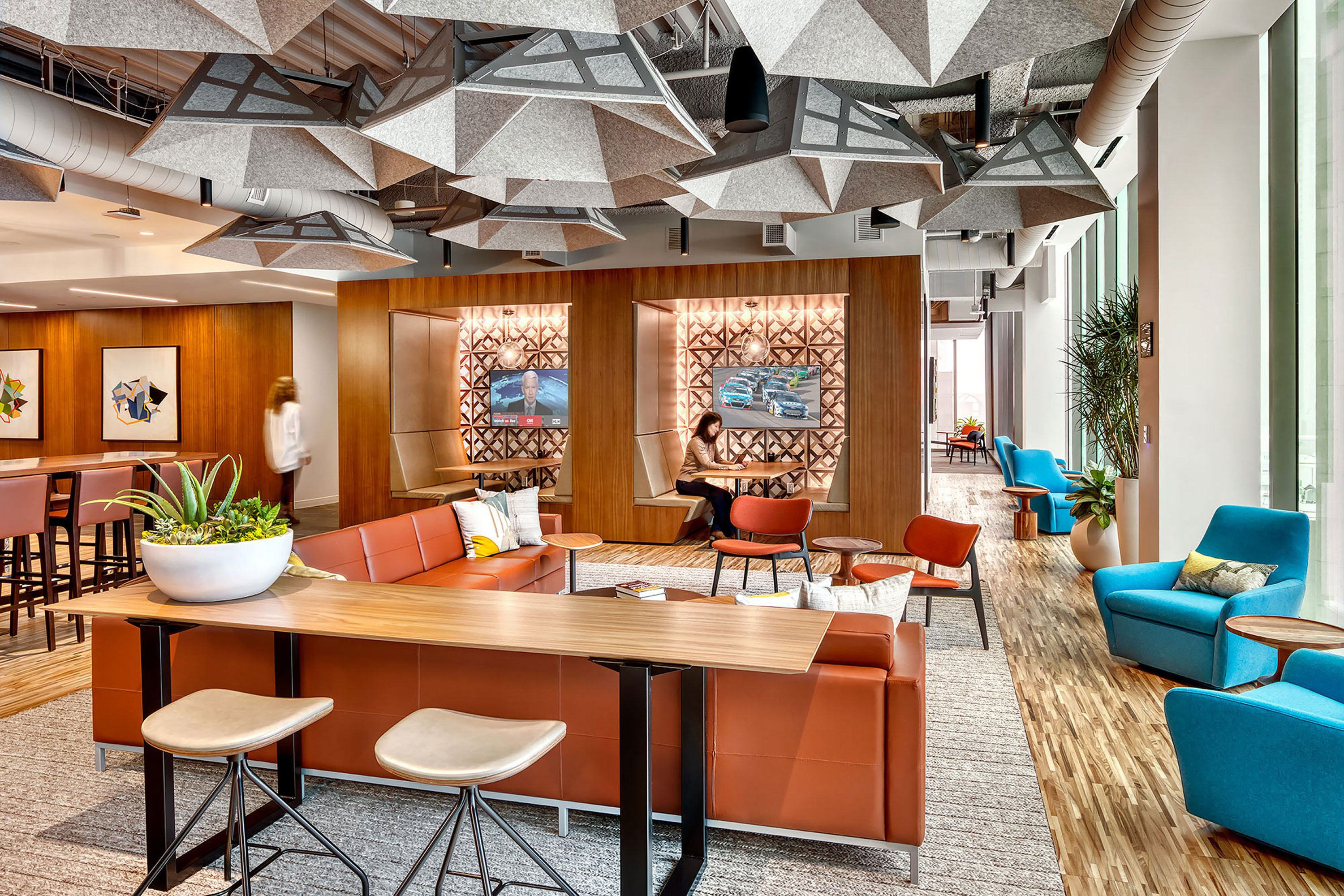 Office Remodel - Denver, Colorado. Architecture Photography by Alan Blakely. 