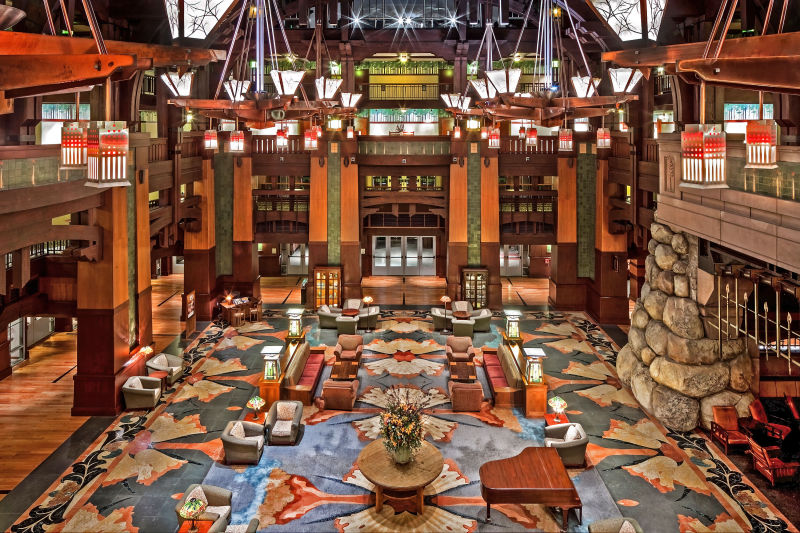 Grand California Hotel - Anaheim, California. Architecture Photography by Alan Blakely. 